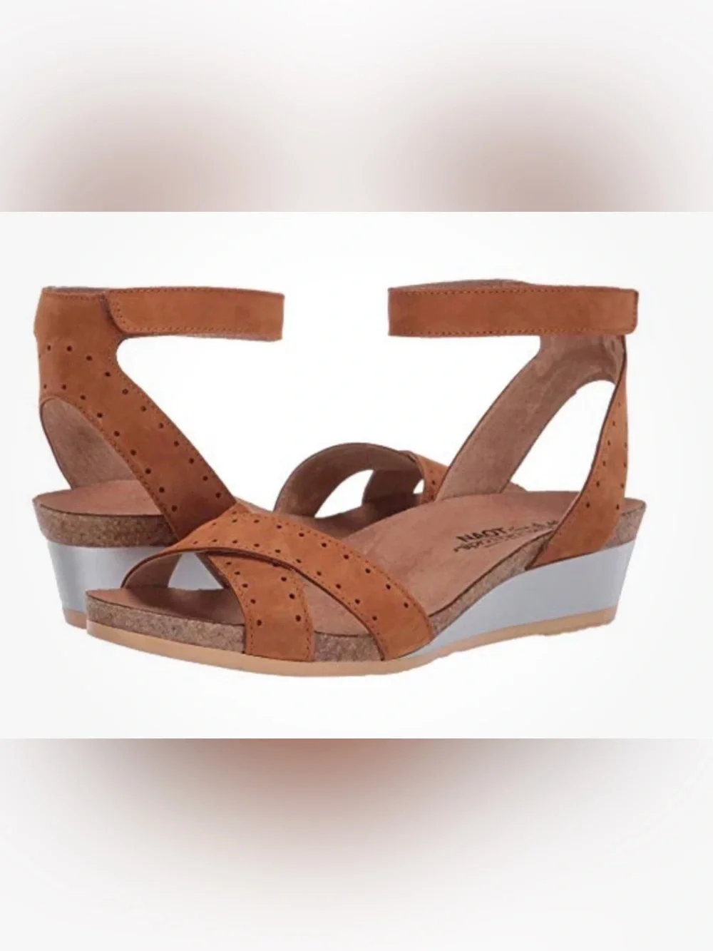 NAOT SZ 42 US 11 Wand Wedge Sandals Orig $170 Excellent Lightly Used Cond